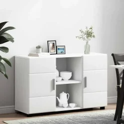 vidaXL Conjuntos De Muebles-Aparador FLORIN 88,5 x 30,5 x 55,5 cm Madera de ingeniería