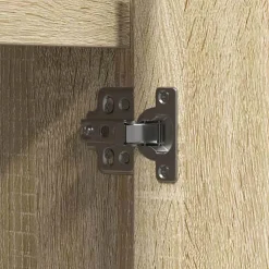 vidaXL Mesas-Aparador LED 90 x 32 x 75 cm Madera de ingeniería