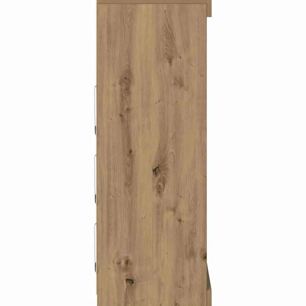 vidaXL Aparador LED Roble artesanal 60,5 x 37 x 100 cm Roble artisan Sale