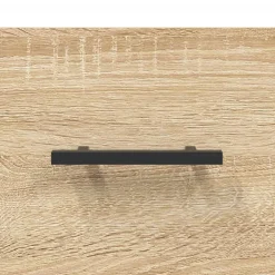 vidaXL Aparador madera contrachapada color 34,5x34x90 cm Roble Sonoma