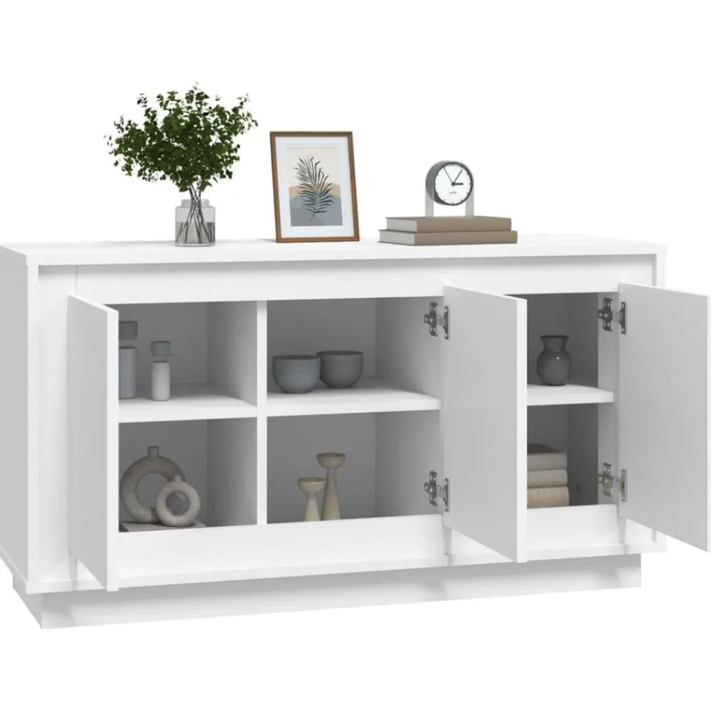vidaXL Armarios Y Almacenamiento-Aparador madera contrachapada 102x35x55 cm