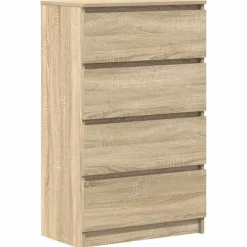 vidaXL Aparador madera contrachapada color 60x35x98,5 cm Roble Sonoma