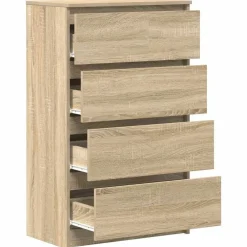 vidaXL Aparador madera contrachapada color 60x35x98,5 cm Roble Sonoma