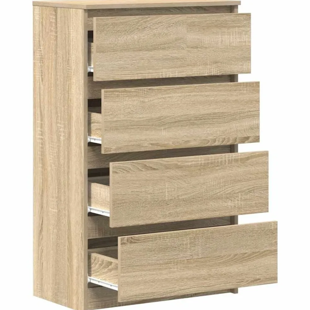 vidaXL Aparador madera contrachapada color 60x35x98,5 cm Roble Sonoma