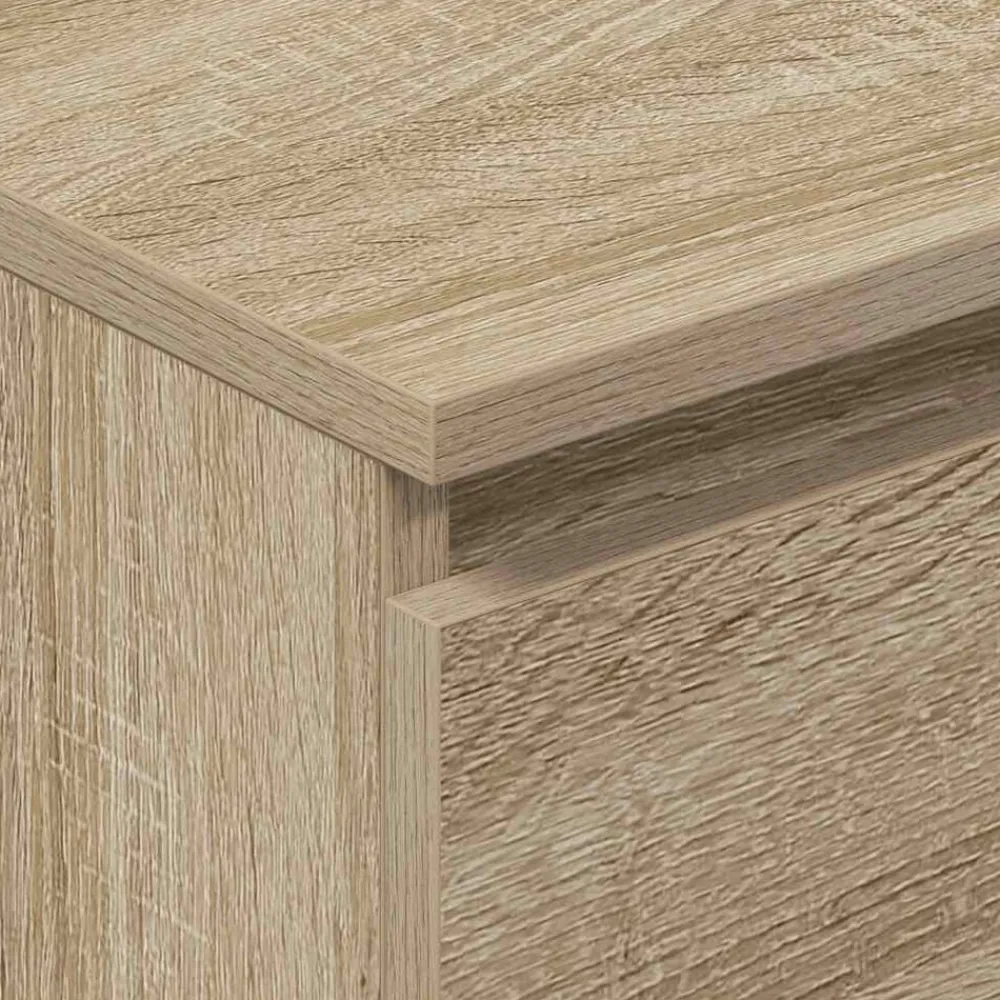 vidaXL Aparador madera contrachapada color 60x35x98,5 cm Roble Sonoma