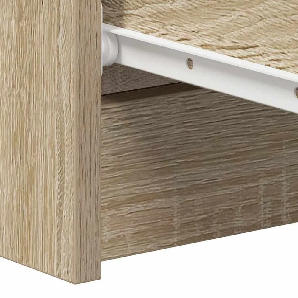 vidaXL Aparador madera contrachapada color 60x35x98,5 cm Roble Sonoma