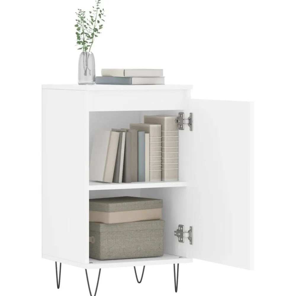 vidaXL Aparador madera de ingeniería 40x35x70 cm Blanco Outlet