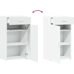 vidaXL Aparador madera de ingeniería 50x42,5x93 cm Blanco Sale