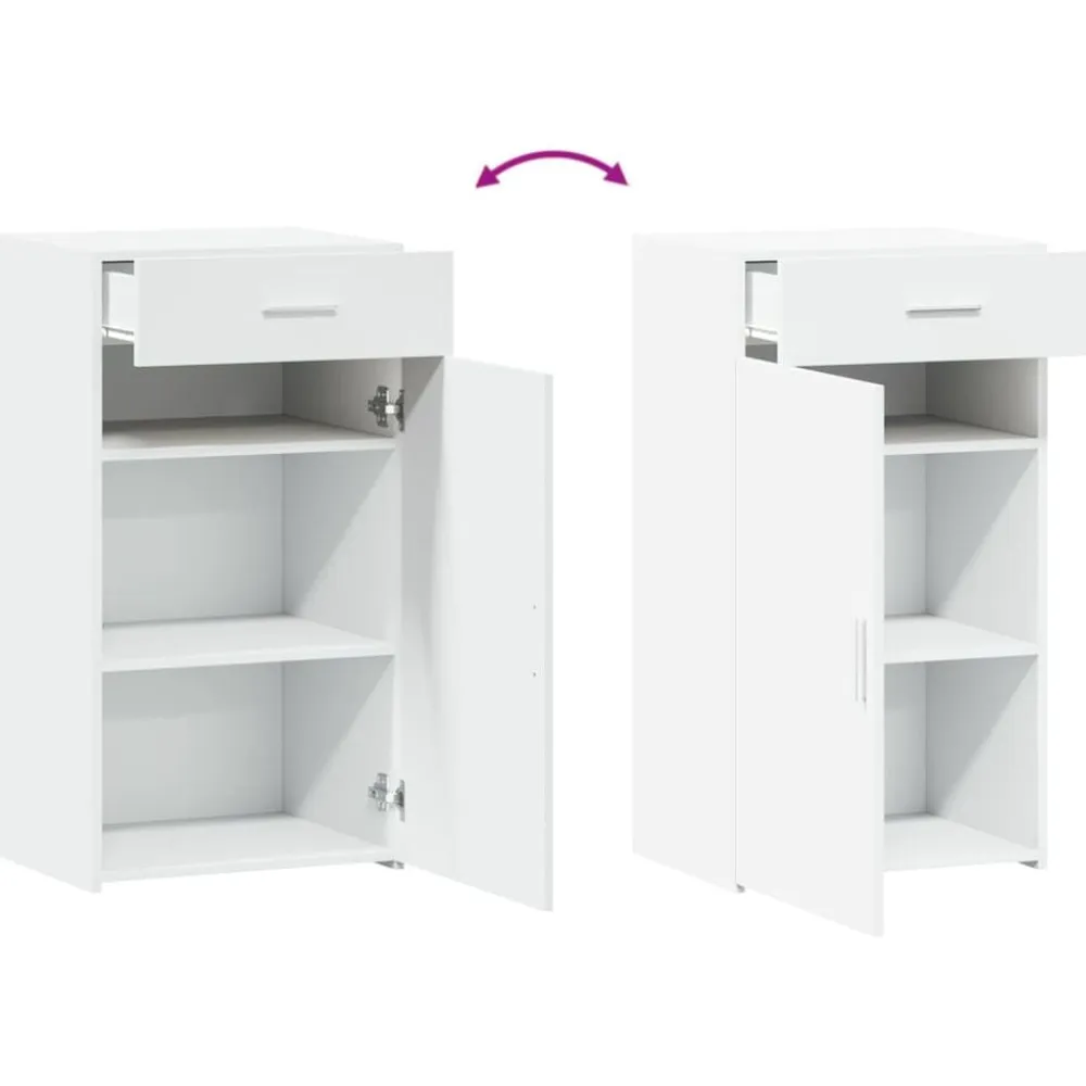 vidaXL Aparador madera de ingeniería 50x42,5x93 cm Blanco Sale