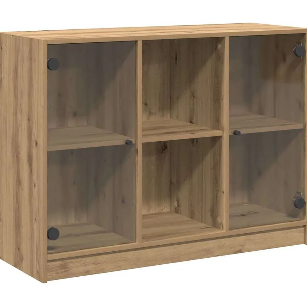 vidaXL Aparador madera de ingeniería roble artiasian 102x37x75,5 cm artisian oak Clearance