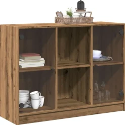 vidaXL Aparador madera de ingeniería roble artiasian 102x37x75,5 cm artisian oak Clearance