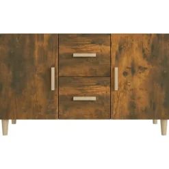 vidaXL Aparador madera de ingeniería 100x36x60 cm Roble ahumado Discount