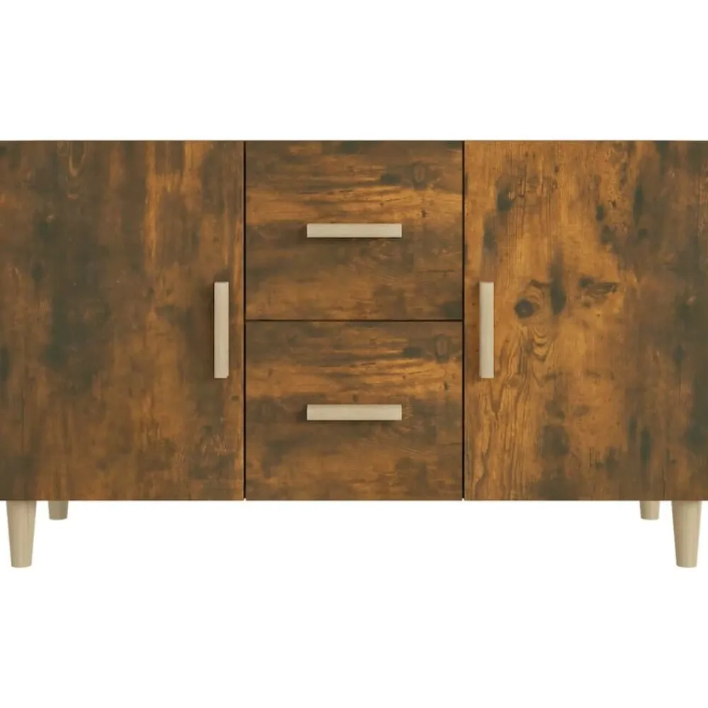 vidaXL Aparador madera de ingeniería 100x36x60 cm Roble ahumado Discount