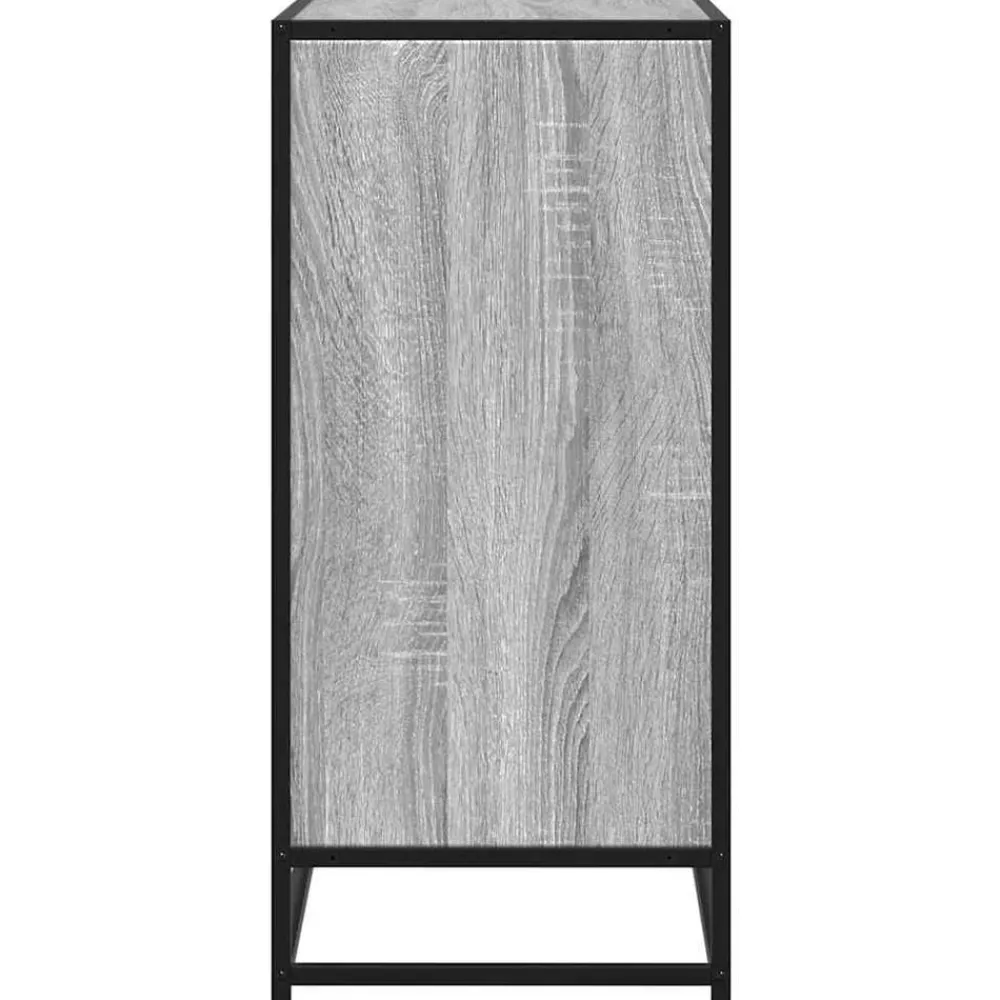 vidaXL Aparador madera ingeniería 68x35x76 cm Gris sonoma Sale