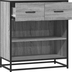 vidaXL Aparador madera ingeniería 68x35x76 cm Gris sonoma Sale