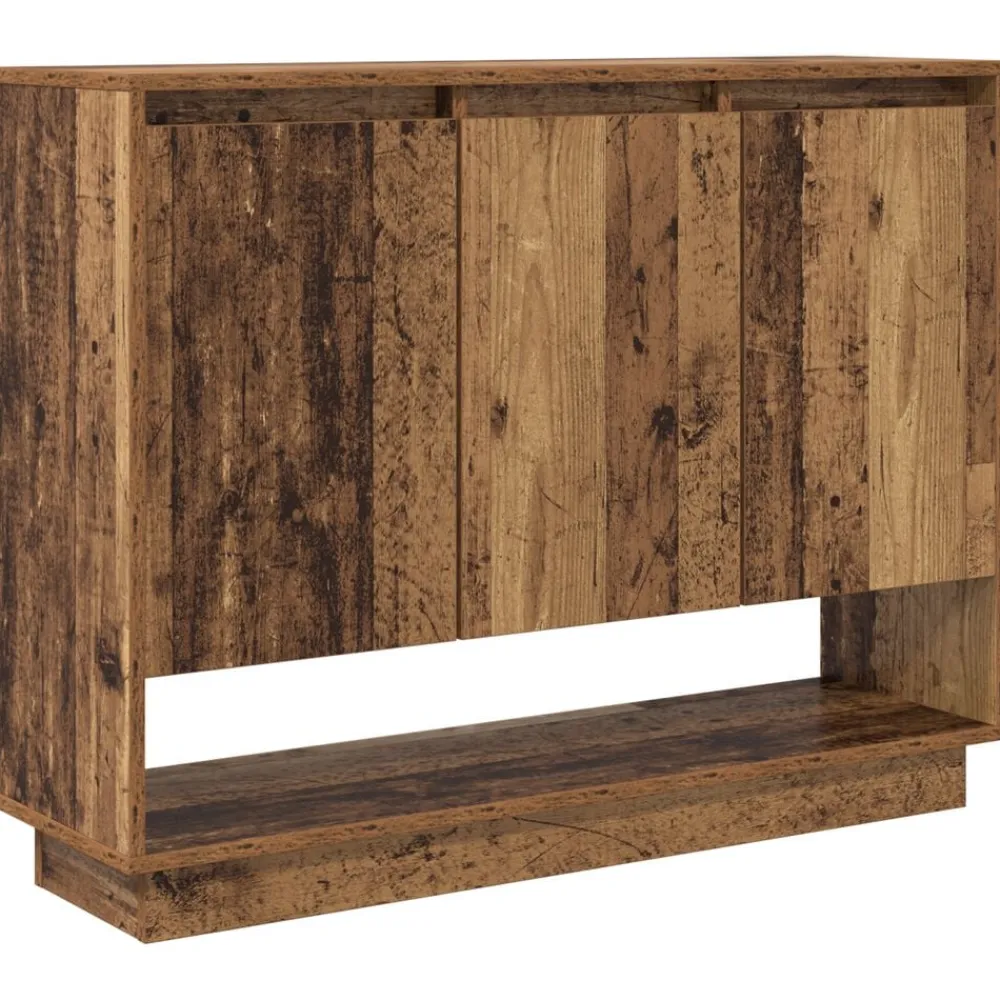 vidaXL Aparador Madera vieja 97 x 29 x 75 cm Madera de ingeniería Madera envejecida Outlet
