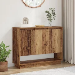 vidaXL Aparador Madera vieja 97 x 29 x 75 cm Madera de ingeniería Madera envejecida Outlet