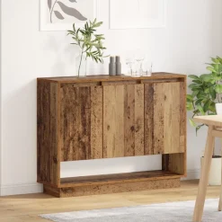 vidaXL Aparador Madera vieja 97 x 29 x 75 cm Madera de ingeniería Madera envejecida Outlet