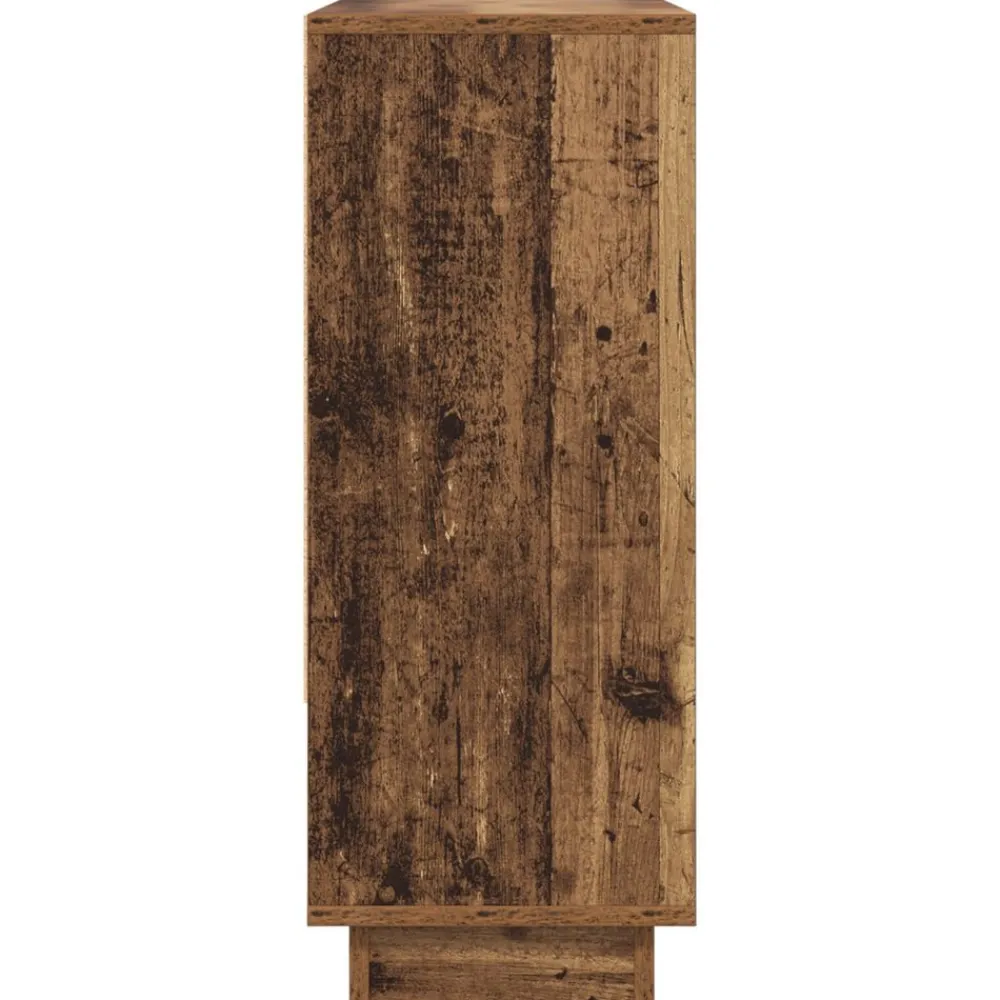 vidaXL Aparador Madera vieja 97 x 29 x 75 cm Madera de ingeniería Madera envejecida Outlet