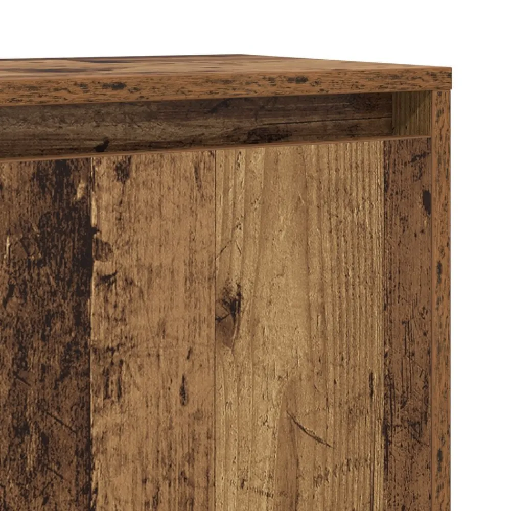 vidaXL Aparador Madera vieja 97 x 29 x 75 cm Madera de ingeniería Madera envejecida Outlet