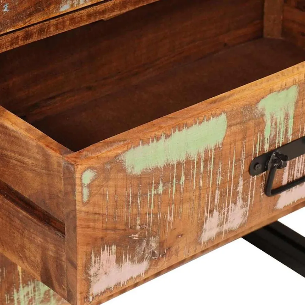 vidaXL Aparador Marrón 66 x 33 x 70 cm Madera reciclada maciza
