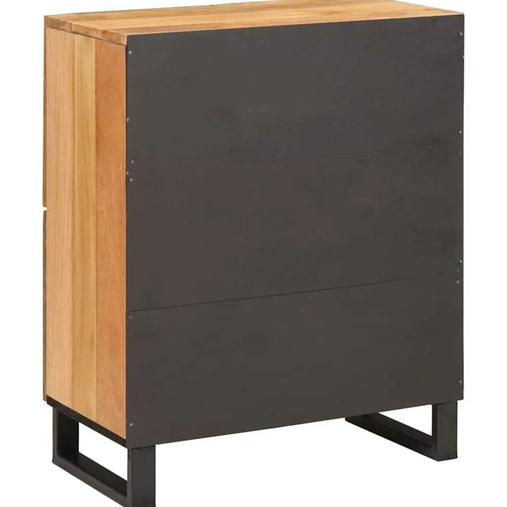 vidaXL Armarios Y Almacenamiento-Aparador Marrón 60 x 33 x 75 cm Madera de mango maciza