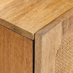 vidaXL Armarios Y Almacenamiento-Aparador Marrón 60 x 33 x 75 cm Madera de mango maciza