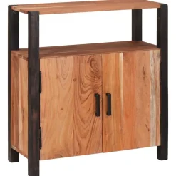 vidaXL Armarios Y Almacenamiento-Aparador Marrón 70 x 30 x 75 cm Madera de Acacia Sólida