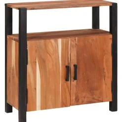 vidaXL Armarios Y Almacenamiento-Aparador Marrón 70 x 30 x 75 cm Madera de Acacia Sólida