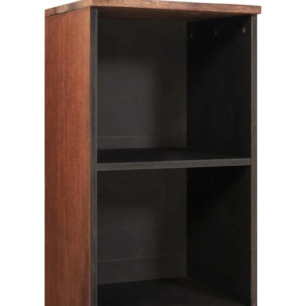 vidaXL Armarios Y Almacenamiento-Aparador Marrón 38 x 33,5 x 160 cm Madera de mango maciza