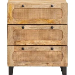vidaXL Armarios Y Almacenamiento-Aparador Marrón 60 x 33 x 75 cm Madera de mango maciza