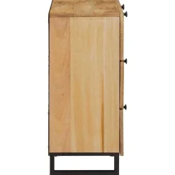 vidaXL Armarios Y Almacenamiento-Aparador Marrón 60 x 33 x 75 cm Madera de mango maciza