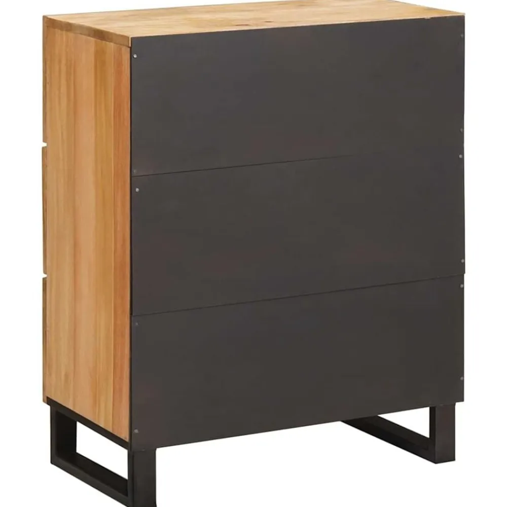 vidaXL Armarios Y Almacenamiento-Aparador Marrón 60 x 33 x 75 cm Madera de mango maciza