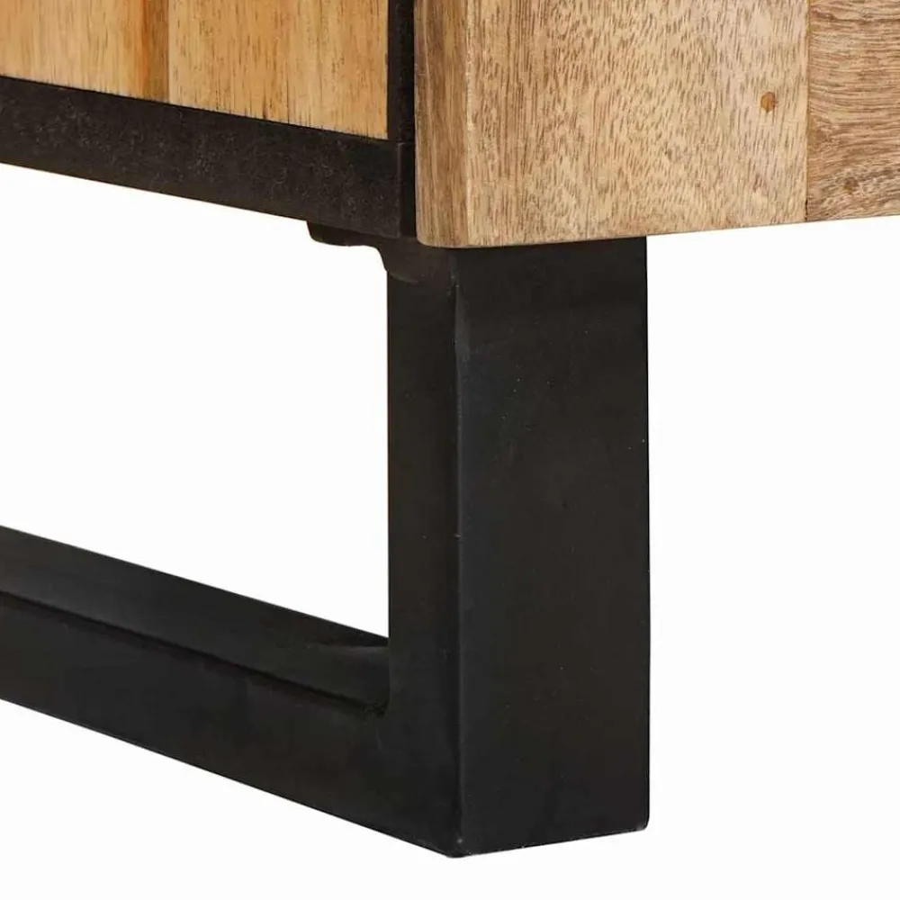 vidaXL Armarios Y Almacenamiento-Aparador Marrón 60 x 33 x 75 cm Madera de mango maciza