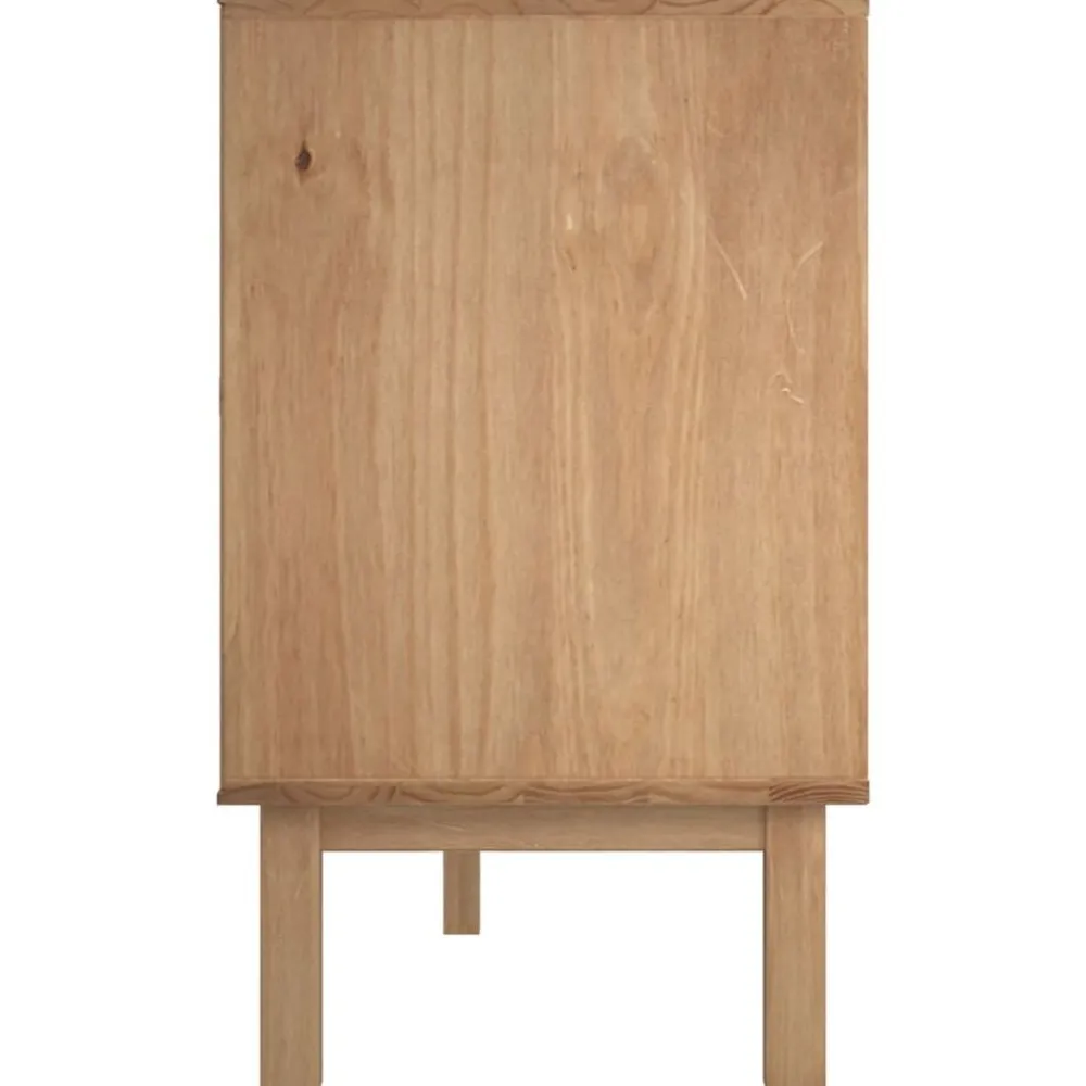 vidaXL Armarios Y Almacenamiento-Aparador OTTA madera maciza pino 113,5x43x73 cm