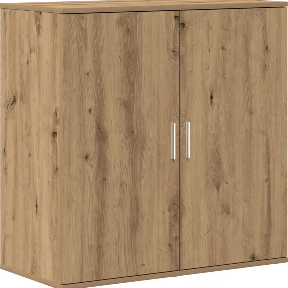 vidaXL Armarios Y Almacenamiento-Aparador Roble artesanal 79 x 38 x 80 cm Madera de ingeniería