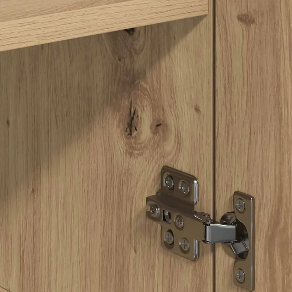 vidaXL Armarios Y Almacenamiento-Aparador Roble artesanal 78 x 38 x 80 cm Madera de ingeniería