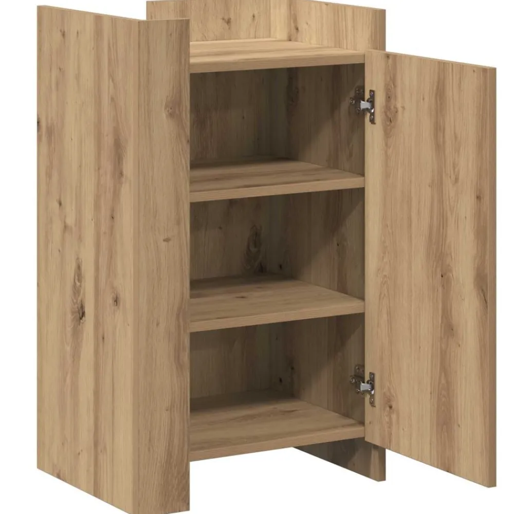 vidaXL Aparador Roble artesanal 45 x 35 x 75 cm Roble artisan Discount