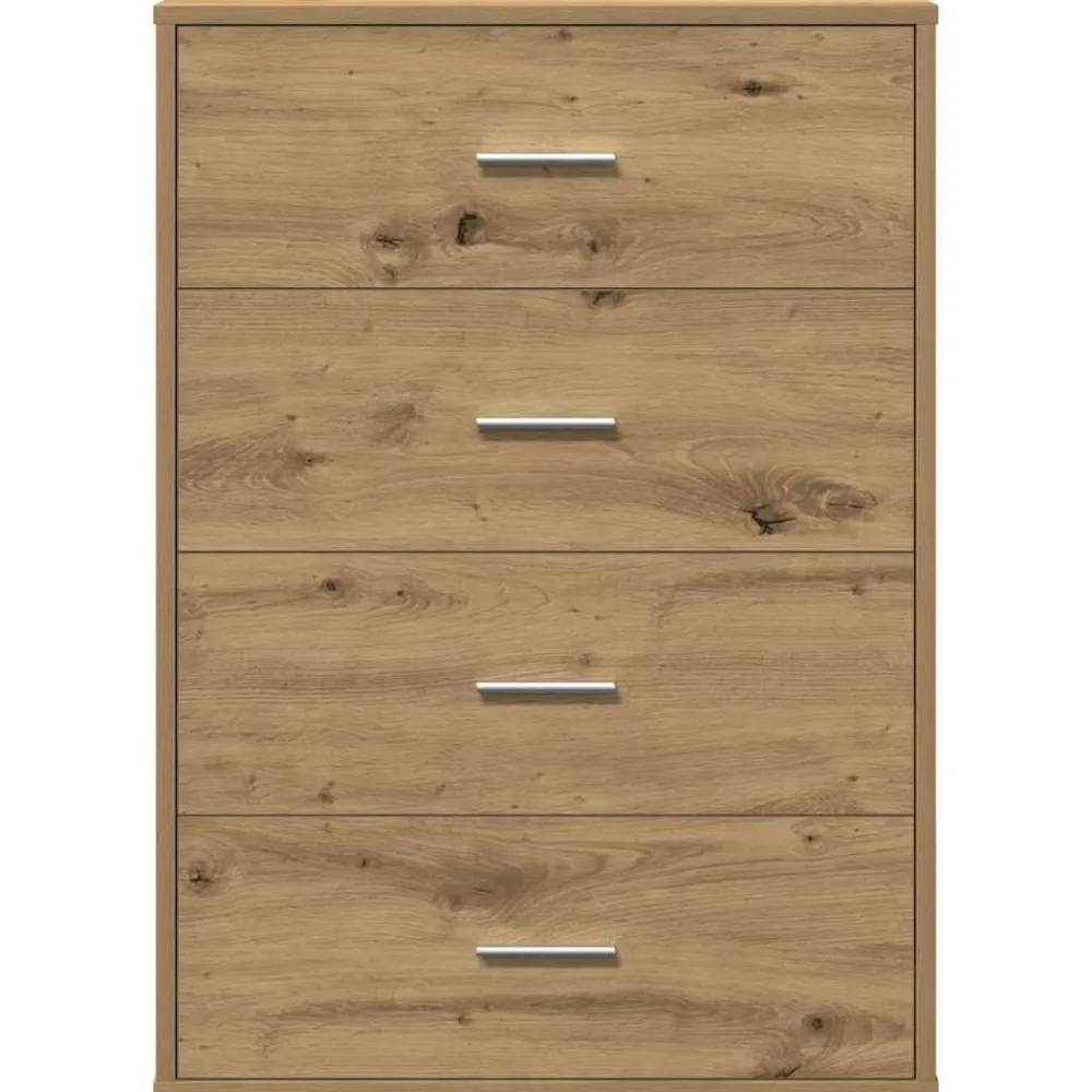 vidaXL Armarios Y Almacenamiento-Aparador Roble artesanal 60 x 31 x 84 cm Madera de ingeniería