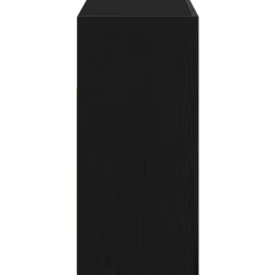 vidaXL Aparador 80 x 35 x 75 cm Madera de ingeniería Roble negro Hot