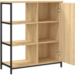 vidaXL Armarios Y Almacenamiento-Aparador 70x30x80 cm Madera de ingeniería