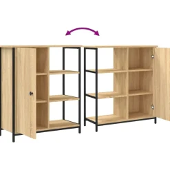 vidaXL Armarios Y Almacenamiento-Aparador 70x30x80 cm Madera de ingeniería