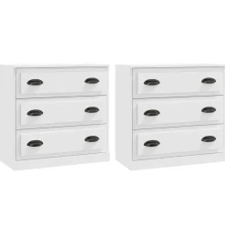 vidaXL Armarios Y Almacenamiento-Aparadores 2 piezas madera contrachapada