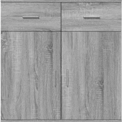 vidaXL Armarios Y Almacenamiento-Aparadores 2 uds madera de ingeniería 79x38x80 cm