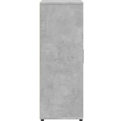 vidaXL Armarios Y Almacenamiento-Aparadores 2 uds madera de ingeniería gris hormigón 60x31x84 cm