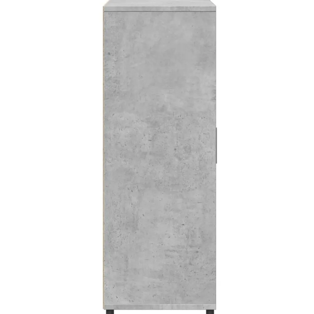 vidaXL Armarios Y Almacenamiento-Aparadores 2 uds madera de ingeniería gris hormigón 60x31x84 cm