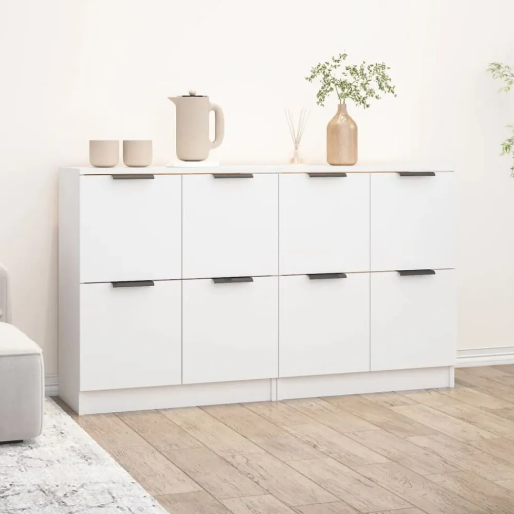vidaXL Armarios Y Almacenamiento-Aparadores 2 unidades madera contrachapada 60x30x70 cm