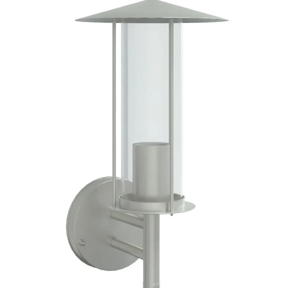 vidaXL Iluminación-Aplique de exterior de acero inoxidable