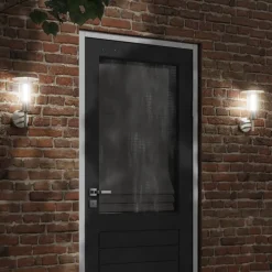 vidaXL Iluminación-Aplique de exterior de acero inoxidable