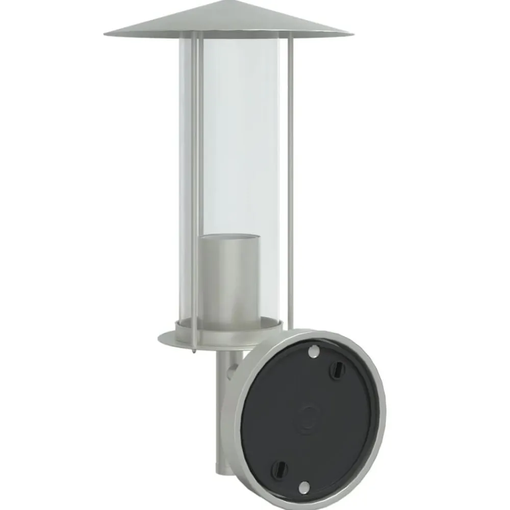 vidaXL Iluminación-Aplique de exterior de acero inoxidable